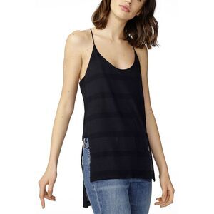 A|X Armani Exchange Womens Mesh High-Low Cami X-Small Black